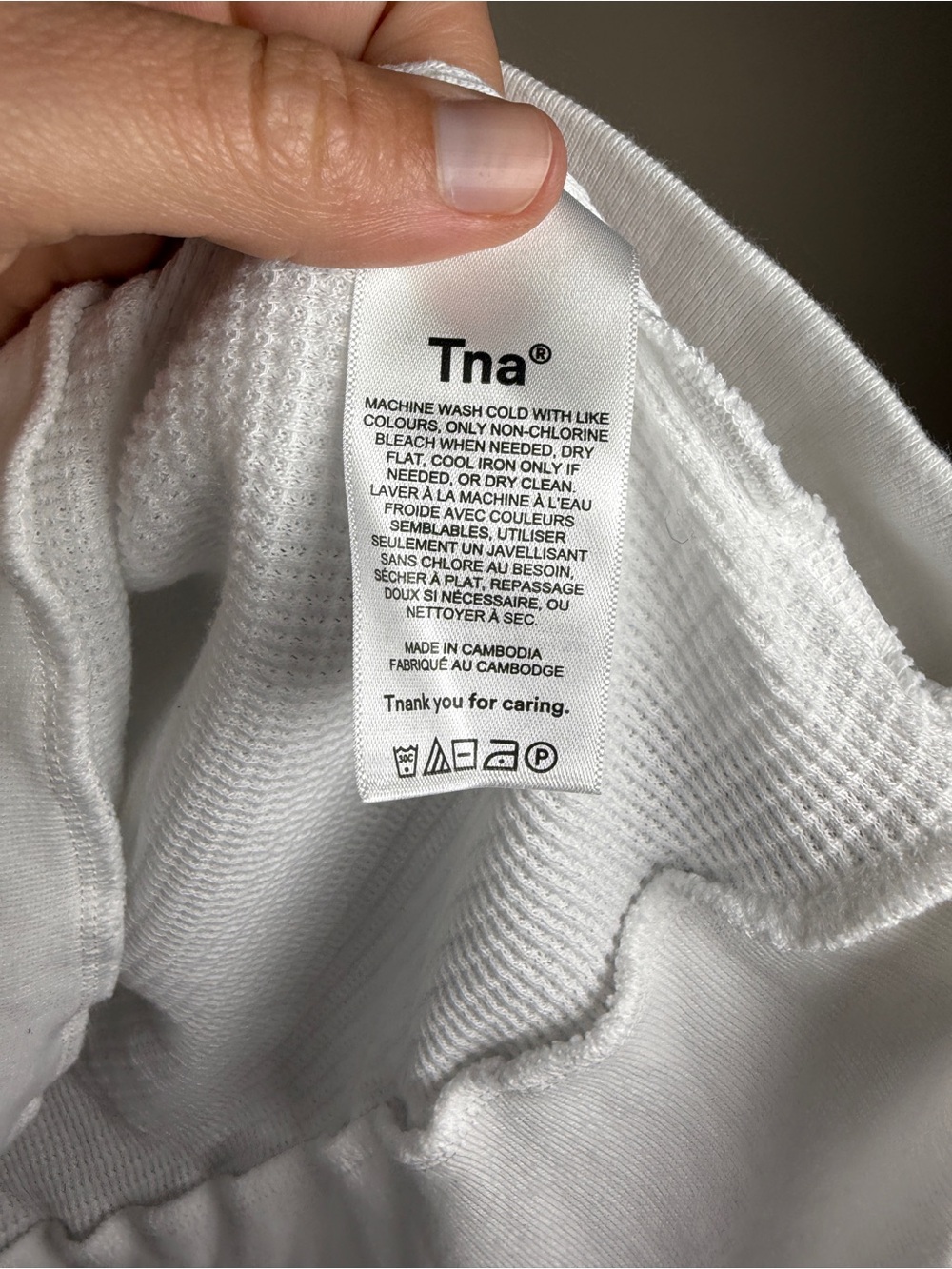 Aritzia TNA Waffle Raglan Longsleeve Sz 1X - Picture 4 of 10